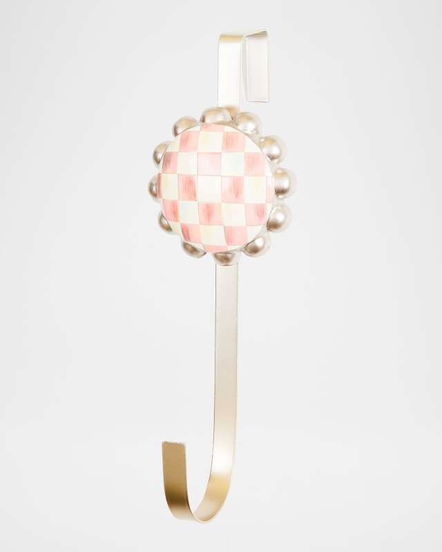Rosy Check Wreath Hanger